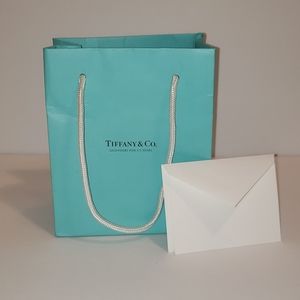 Tiffany & Co Gift Bag Note Card & Envelope Holiday Luxury Gift Bag